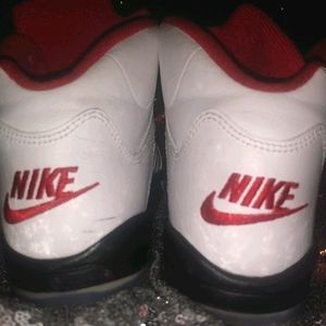 Kids red,black,&white Nike Jordans